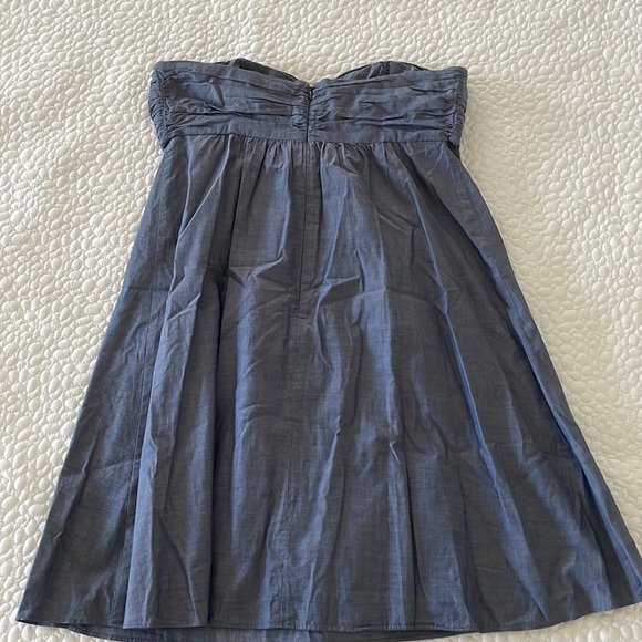 J. Crew Strapless Chambray Wild Rose Dress - Picture 5 of 7